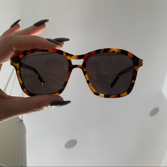 NWT Saint Laurent Tortoiseshell 54mm Modified Square Sunglasses - PRICE FIRM - Picture 12 of 15